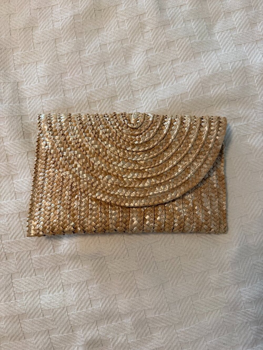 Straw Clutch Handbag